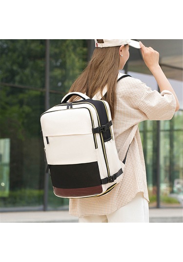 Erkekler İçin Seyahat Sırt Çantası, Usb Şarj Bağlantı Noktası Ve Ayakkabı Kesesi İle Sırt Çantası Üzerinde Taşıma, Tsa 15,6 İnç Dizüstü Bilgisayar Sırt Çantası Uçuş Onaylandı, Hafta Sonu İş Yürüyüşü Bej