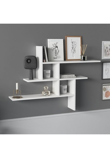 Germen Duvar Rafı Beyaz