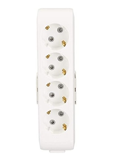 Multi-let Dörtlü Priz Topraklı Çocuk Korumalı Klemensli 1