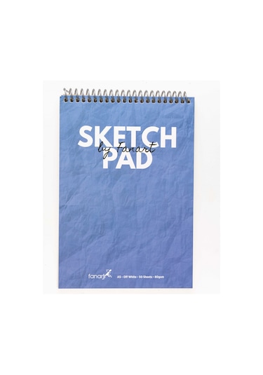 Fanart Academy Üstten Spiralli A5 Sketch Pad 80gr 50yp - Akdeniz