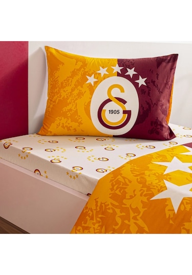 Taç Lisanslı Galatasaray 5.yıldız Tek Kişilik Pamuk Nevresim Tk