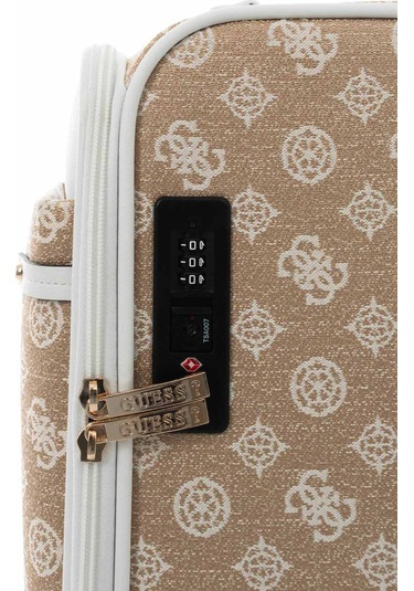 Kadın Beyza 4g Ve Peony Logolu Valiz - Beyaz Beyaz