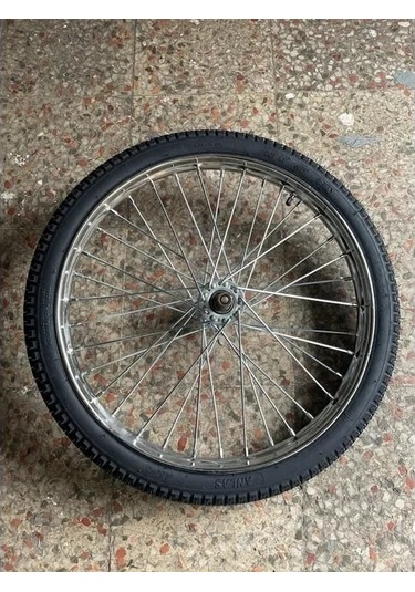 Seyyar Tezgah Araba Tekerleği 65 Cm - Telli Jant Jant Boyu:50 Cm Gri