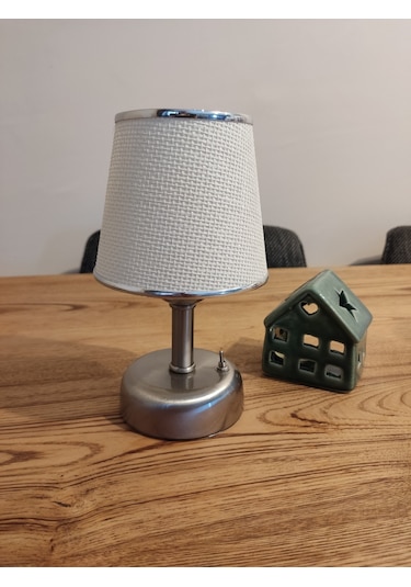 Mylights Pilli Led Abajur Gece Lambası Masa Üsüt Abajur Cafe Retorant Abajur