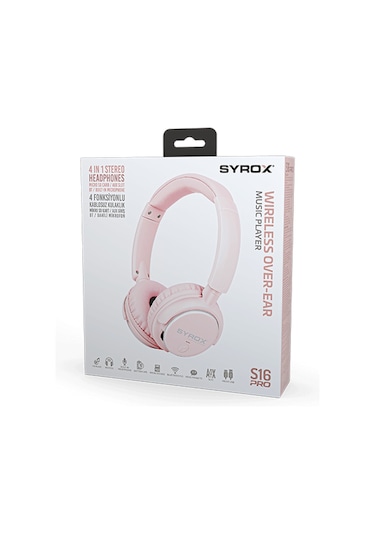 Syrox S16 Pro Bluetooth Kulak Üstü Kulaklık