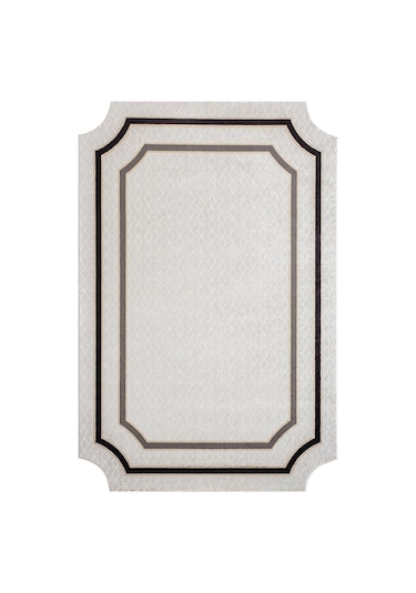 Bahariye Halı Deep 116x190 6089 Bej Siyah