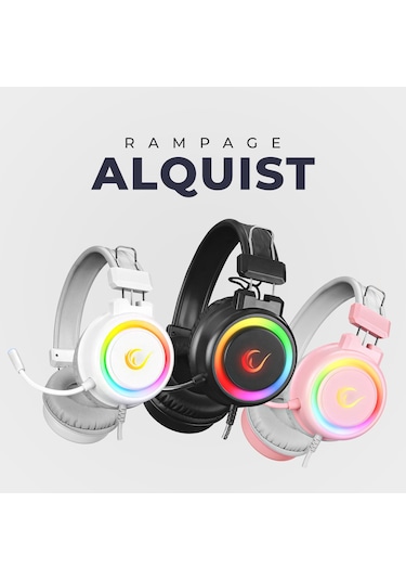 Rampage SN-R10 Alquist Mikrofonlu RGB Oyuncu Kulaklığı