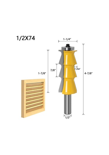 Sones 1/2 İnç Saplı Kör Korkuluk Hattı Kesici Ağaç İşleme Gravür Freze Kesici