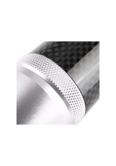 Wondernest Evrensel Araba Karbon Fiber Metal Vites Topuzu - Gümüş Renk Gümüş