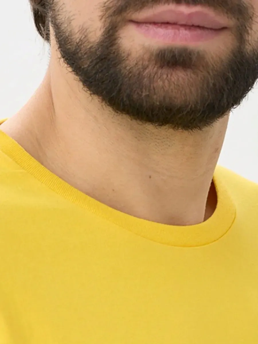 Uzcotton Düz Sarı Tişört 13212353 Gri