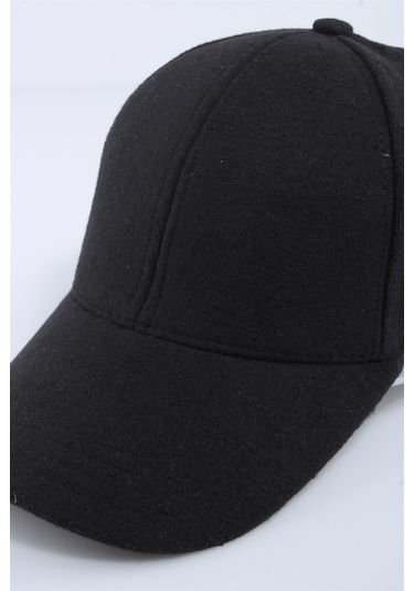 Cappello Erkek Siyah Kaşe Düz Şapka Kep Capkasr001-Siyah