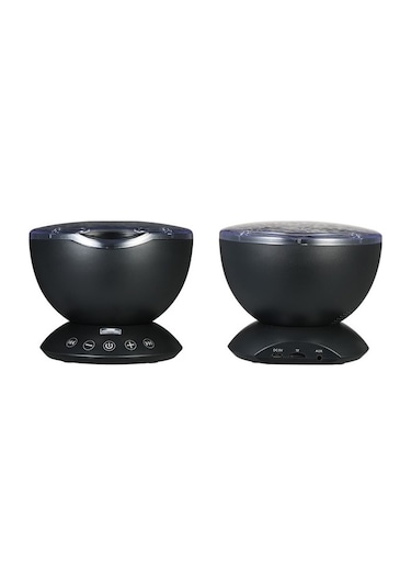 Moly 4 Hipnotik Müzik Uzaktan Kumandalı Çok İşlevli Müzik Çalar 12 Led 7 Renkli Gece Işıkları Siyah Çok Renkli