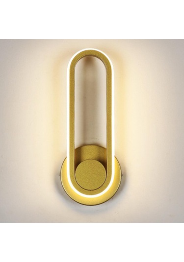 Homyl Duvar Işıkları 360 Aydınlatma Modern Için Altın Altın