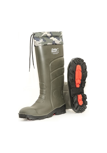 Polly Boot Galaxy Vega S4 Boğazlı Haki Renk Çelik Burunluçizme