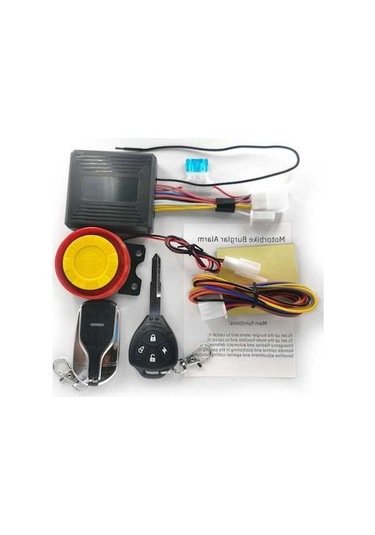 Trendooze Evrensel Motosiklet Alarmı, 12v, 125db, Uzaktan Kontrol