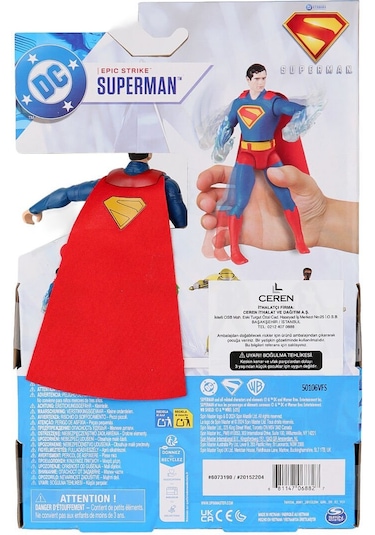 Spm-6073190 Superman Epic Strike Figür Captain Marvel