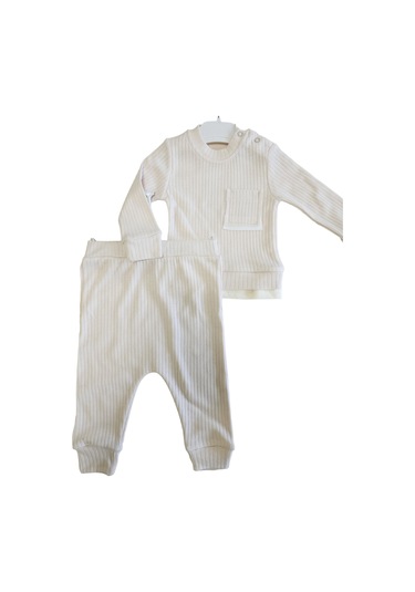 Alt Üst Bebek Spor Takım - Krem