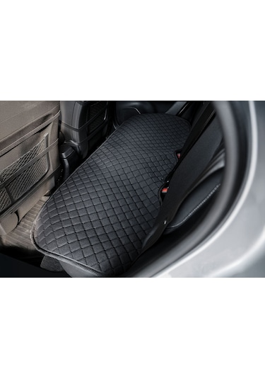 Oto Koltuk Minderi Terletmez 3'lü Set Siyah Cepli