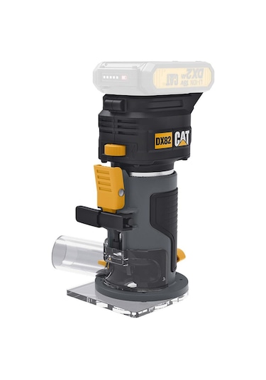 Cat Dx82b.3 18volt Şarjlı Kömürsüz 6mm Devir Ayarlı Profesyonel Avuç İçi El Frezesi Formika Tıraşlama Akü Dahil Değildir
