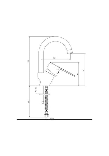 Ar Lite Lavabo Bataryası Kuğu Borulu 102188146 Krom