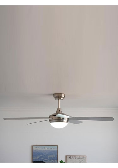 Woox İleri Geri Fonksiyonlu 5 Kanatlı Fan Ve Işıklı Uzaktan Kumandalı Tavan Vantilatörü Gri