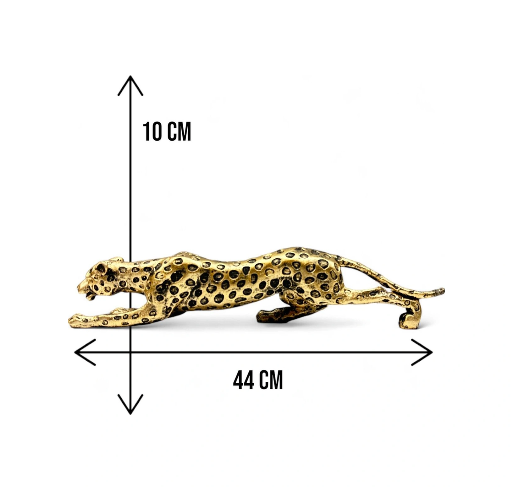 Dekoratif Polyester Leopar Biblo Gold-eskitme