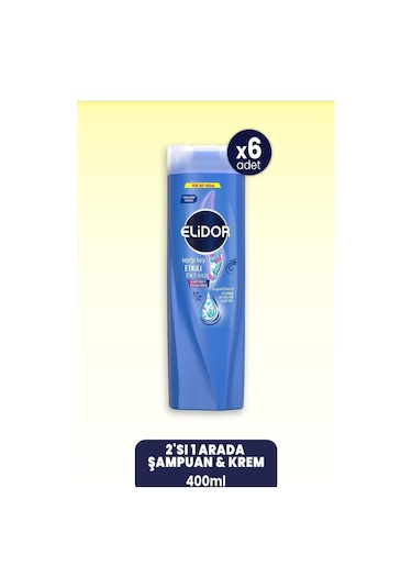 Superblend 2'si 1 Arada Şampuan & Krem Kepeğe Karşı Etkili 400 Ml X 6 Adet