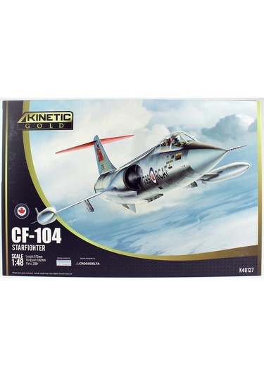 Kinetic K48127 1/48 Cf-104 Starfighter Savaş Uçağı, Plastik Model Kiti