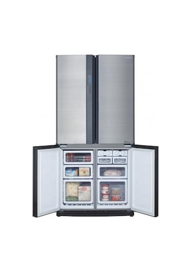 Sharp SJ-EX820F2-SL 4 Kapılı 605 LT No-Frost Gardırop Tipi Buzdolabı