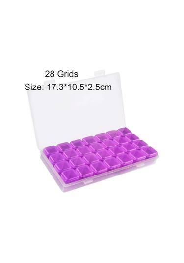 28 İzgaralar Plastik Hap Saklama Kutusu Kılıf Uygun İlaç Depolama Organizatör Konteyner Vaka Takı Organizatör Manikür Aracı Ordu Yeşil Chına
