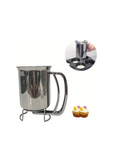 Honeybeeshop 1 Parça Paslanmaz Çelik Hamur Dispanseri Manuel Akış Kontrolü Temizlemesi Kolak Mutfak Yardımcısı