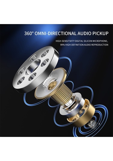 Novahub Kablosuz Mini Lavalier Mikrofon - Tip-c Uyumlu, 360 Yönlü, Gürültü Azaltma, Youtube & Facebook Canlı Yayın İçin S17 Model