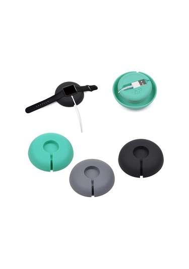 Suntek Silikon Taşınabilir Kablo Sarıcı Şarj Dock Station