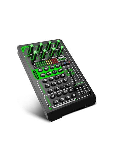 Profesyonel O Mikser Telefon Ses Kartı O Mikrofon Harici Ses Kartı Bluetooth Şarj Edilebilir