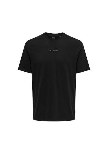 Only & Sons Erkek T Shirt 22028147 Siyah Siyah
