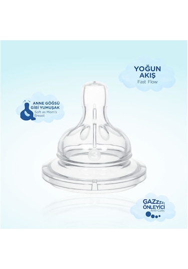 Wee Baby  Silikon Biberon Emziği Yoğun Akış No:3 18+ Ay