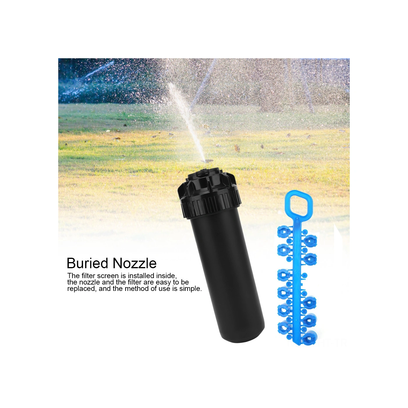 Hangfox G3/4" İç Vida Bahçe Rotor Spreycisi: Otomatik Temizleme, 40-360 Açı Ayarlı, Dayanıklı Malzeme İle Güvenli İşlem