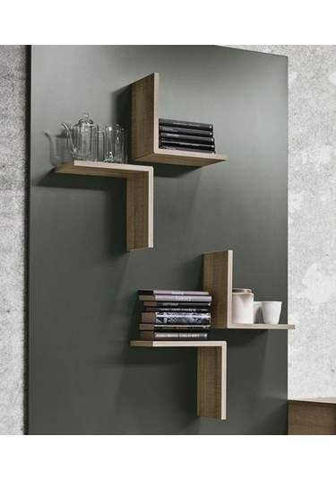 Sengenegel Raflı Kitaplık Gizli Montajlı