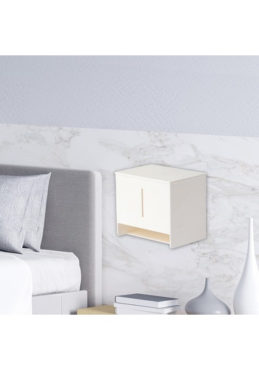 Homyl Duvara Monte Doku Kutusu Kapağı Beyaz-12x13.5x9.2cm Beyaz 12x13.5x9.2cm