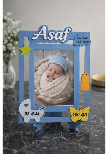 Bebek Resim Çerçevesi Kişiye Özel Şık Bir Hediye No 1029