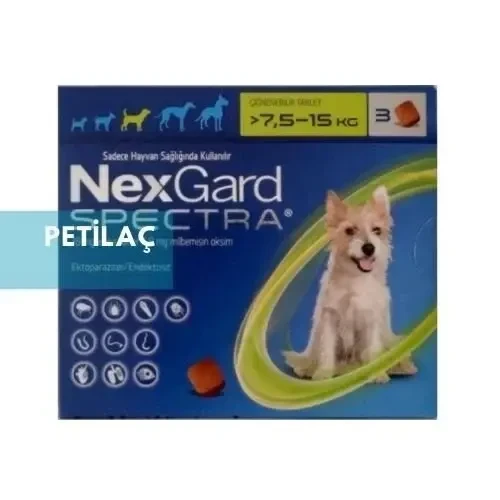 Nexgard Spectra 7.5-15 Kg Köpek- 3 Tablet Skt:11.2026