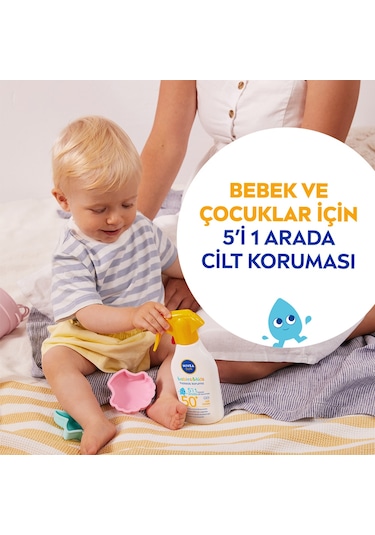 Nivea Sun Güneş Trigger Sprey Çocuk Hassas Gkf 50+ 270 Ml