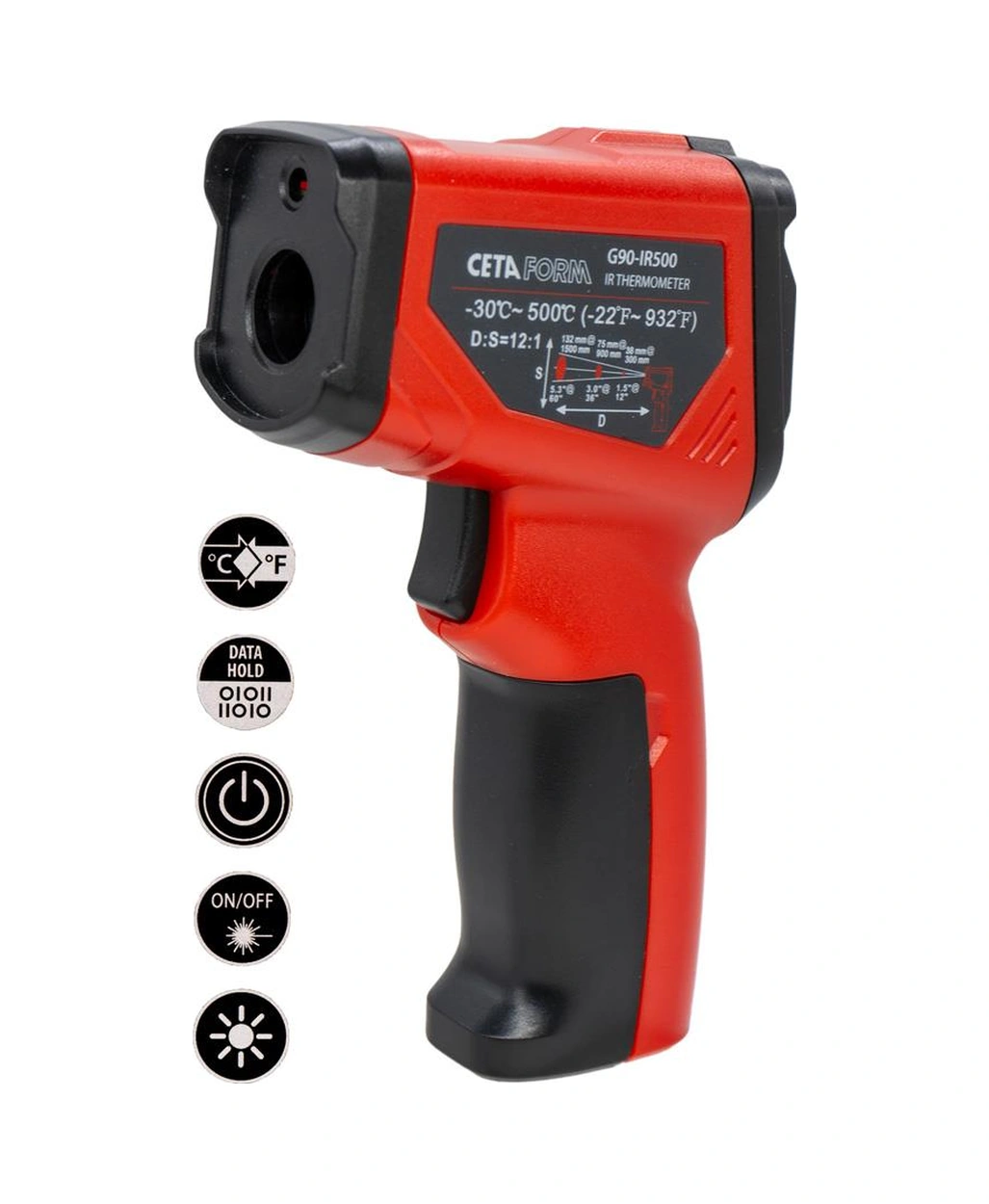 Ceta Form G90-ır500 Infrared Termometre Sıcaklık Ölçüm Lazer