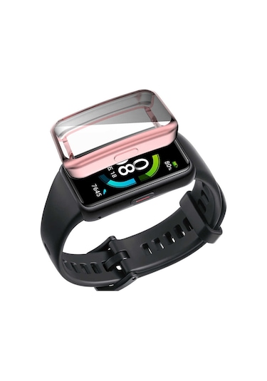 Huawei Band 7 Tgco Watch Gard 09 Koruyucu Silikon - Siyah