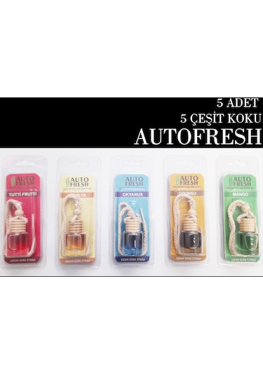 Cam Şişe Oto Araba Kokusu Ipli Dekoratif Koku