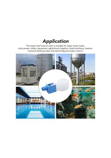 Maiyame Abs Su Seviyesi Kontrol Valfi, Otomatik Yuvarlak Taç İle Su Doldurma/durdurma, G1/2 Dış Roset, Gerekli Her Su Tankı İçin Uygun