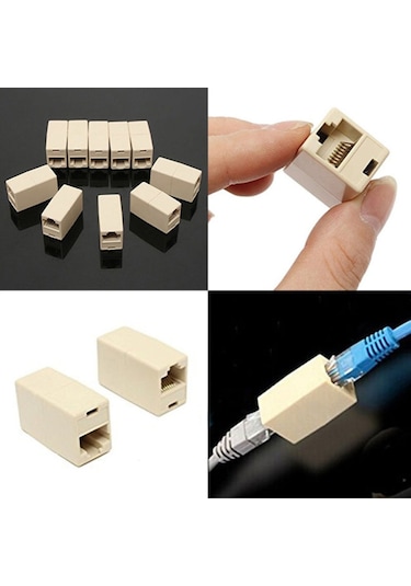Adsl Kablo Uzatma Aparatı Rj45 Ek Cat5 Cat6 Ara Konnektör