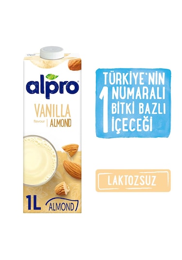 Alpro Vanilyalı Badem Sütü 1 L