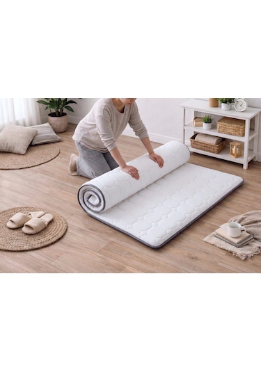 Artex Yer Yatağı 5cm Sünger Şilte Ped Yatak Şiltesi Pedi Topper Sade Mattress Tek Kişilik