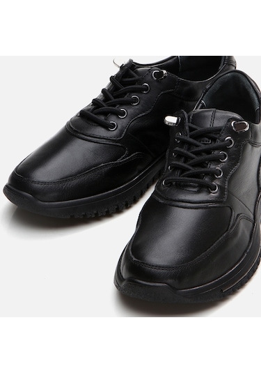 Hotiç Hakiki Deri Siyah Kadın Spor Ayakkabı 01ayh294650a100 Siyah